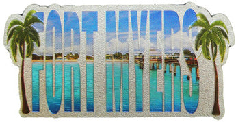 Florida Fort Myers Foil Magnet