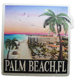 Florida Palm Beach Foil Magnet