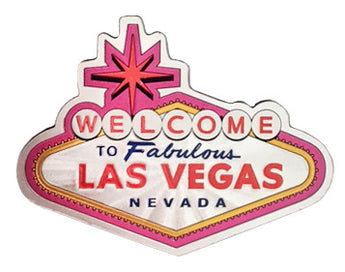 Las Vegas Metallic Welcome Sign Magnet