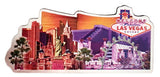 Las Vegas Magnet Skyline with Metallic Welcome Sign Feature