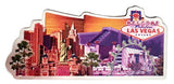 Las Vegas Magnet Skyline with Metallic Welcome Sign Feature