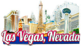 Las Vegas Poly Photo Collage Magnet