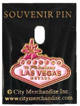 Las Vegas Pink Welcome Lapel Pin