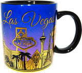 LAS VEGAS 11OZ Purple Cup with Gold Skyline Detail