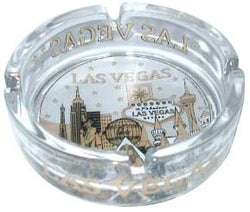 Las Vegas Skyline Edition Black & Gold Ashtray