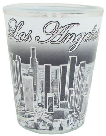 Los Angeles B&W With Silver Shotglass