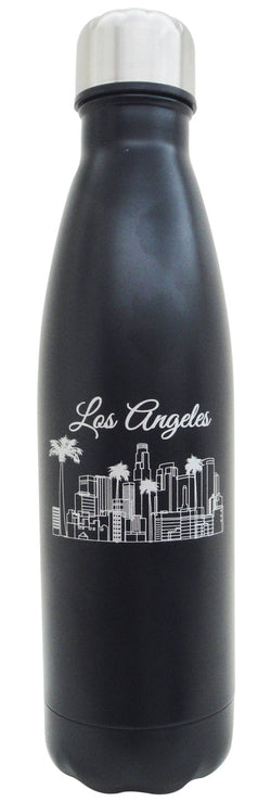 Los Angeles Black with Silver Water Bottle