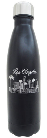 Los Angeles Black with Silver Water Bottle