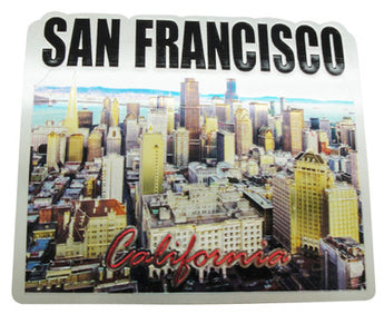 San Francisco Skyline Foil Magnet