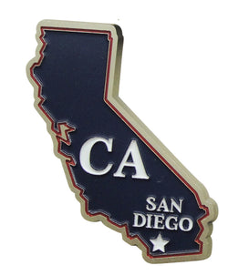 San Diego Pewter Magnets - California/San Diego State