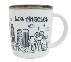 Los Angeles 13oz White Drip Cup