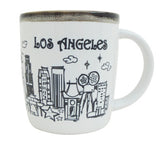 Los Angeles 13oz White Drip Cup