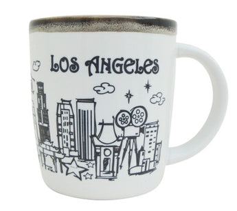 Los Angeles 13oz White Drip Cup