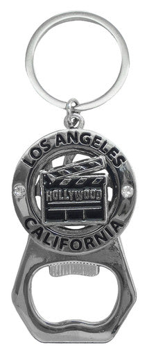 Hollywood Cinema Spinning Keychain Bottle Opener
