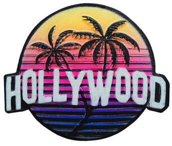 Hollywood Palm Trees Poly Magnet