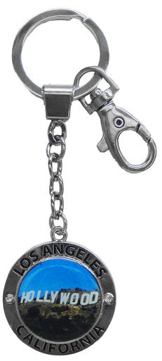 Hollywood Blue Sky Spinning Keychain