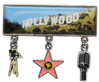 Hollywood 3-Dangle Magnet Camera/Star/Microphone