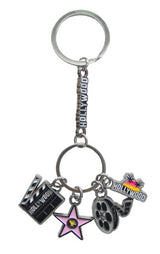 Hollywood 4-Dangle Keychain Palms/Movie/Star/Cinema