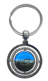 Hollywood Sign Spinning Keychain