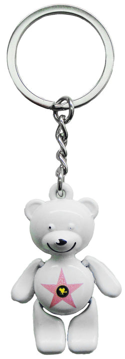 Hollywood Walk of Fame Bear Keychain