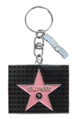 Hollywood Walk of Fame Magic Glitter Keychain