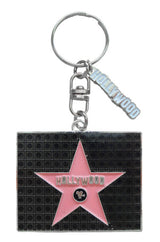 Hollywood Walk of Fame Magic Glitter Keychain