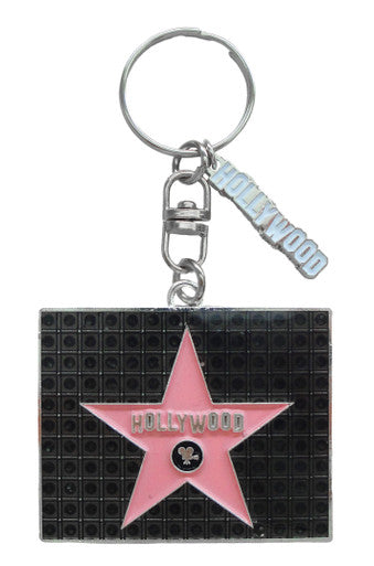 Hollywood Walk of Fame Magic Glitter Keychain