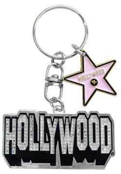 Hollywood Letters Magic Glitter Keychain