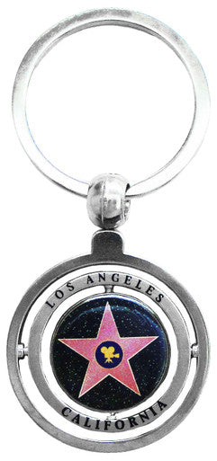 Hollywood Star Spinning Keychain