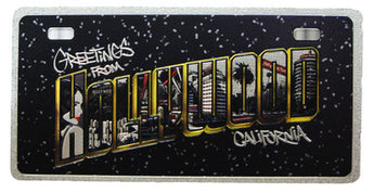Hollywood Foil License Plate Magnet