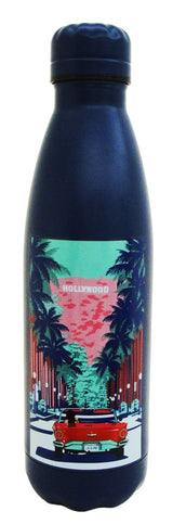 Hollywood Colorful Skyline Steel Water Bottle