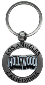 Hollywood Cutout Words Keychain