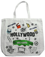 Hollywood Tote Bag Sketch with Hollywood Hill