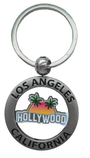 Hollywood Cutout Sunset Keychain
