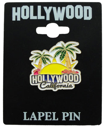 Hollywood CA Palm Tree Lapel Pin
