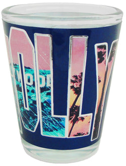 Hollywood Colorful Letters Foil Shotglass