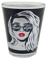 Hollywood Girl Foil Shotglass