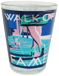 Hollywood Walk of Fame Foil Shotglass