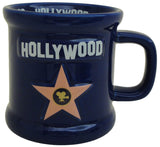 Hollywood Star Blue Embossed Mug