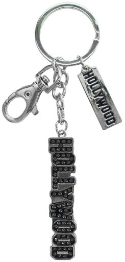 Hollywood Rhinestone Letters Keychain