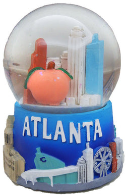 Atlanta 65mm Blue Waterball with Skyview Dome and Peach Capitol Design
