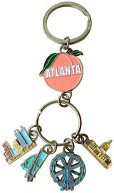 ATLANTA DANGLE K/R PEACH WITH - 4 Dangle Earrings Set