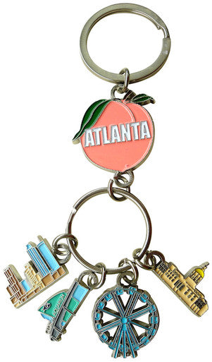 ATLANTA DANGLE K/R PEACH WITH - 4 Dangle Earrings Set