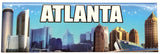 Atlanta Panoramic Photo Magnet - Blue Sky with White Details