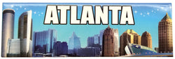 Atlanta Panoramic Photo Magnet - Blue Sky with White Details