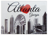 Atlanta Photo Magnet White