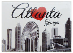 Atlanta Photo Magnet White