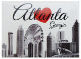 Atlanta Photo Magnet White