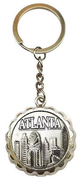 Atlanta Steel Keyring Bottle Opener Cap
