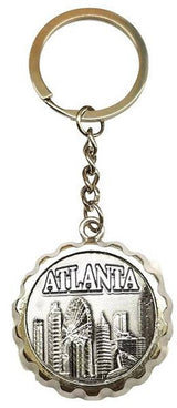 Atlanta Steel Keyring Bottle Opener Cap